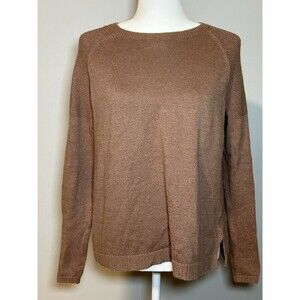Old Navy Sweater Brown Pullover Round Neck Long Sleeves Knit Women’s Small